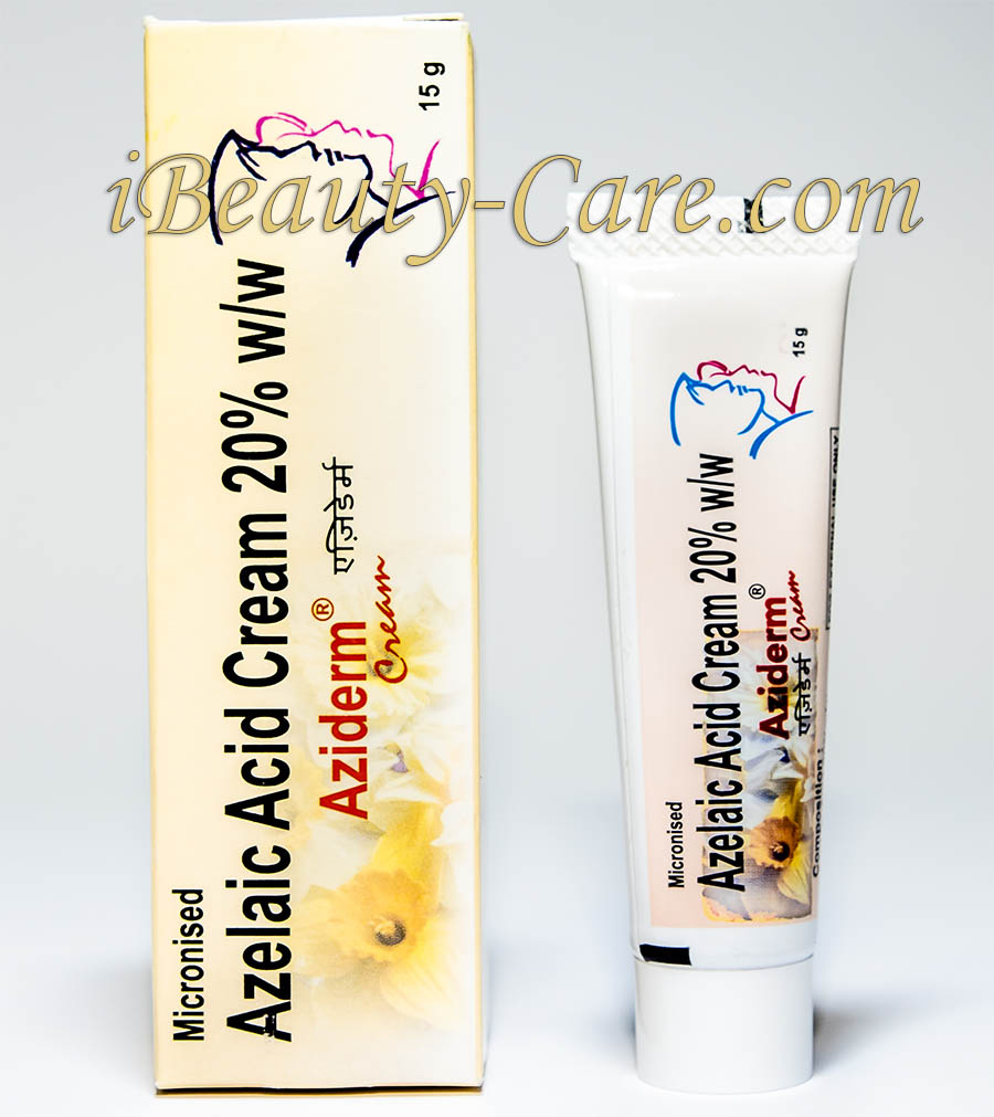 Aziderm cream Skinoren tube box