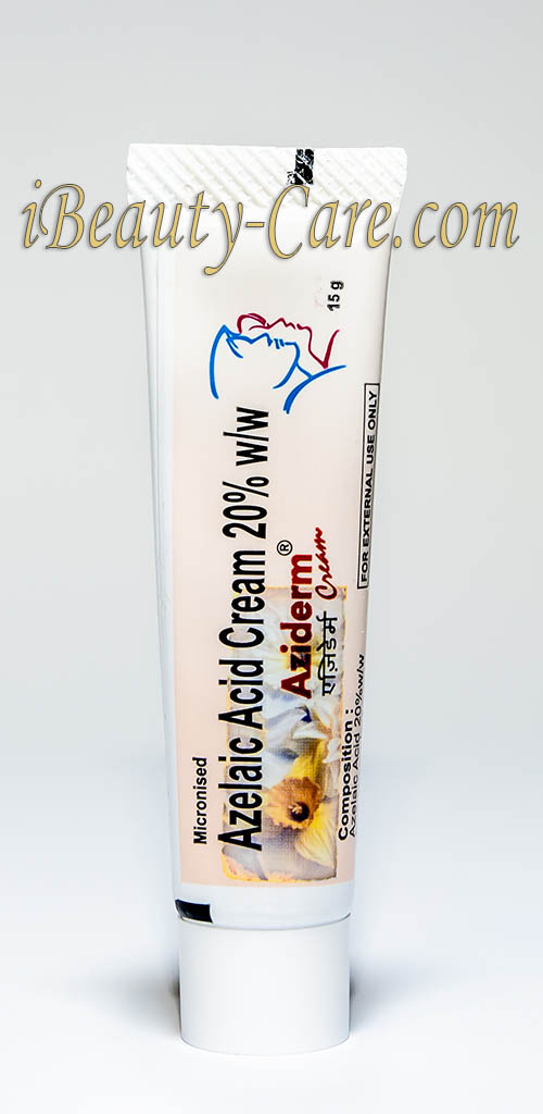 Aziderm cream Skinoren tube box