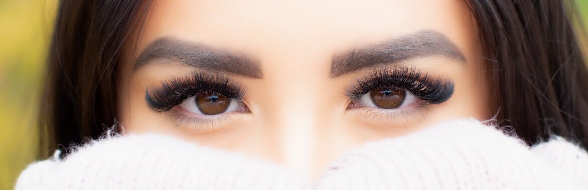 long eyelashes