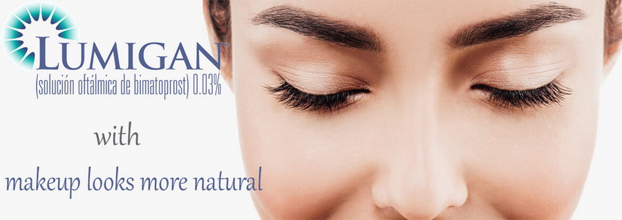 makeup with lumigan