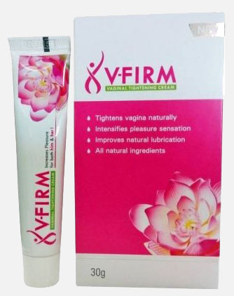 v-firm vaginal tightening cream box tube