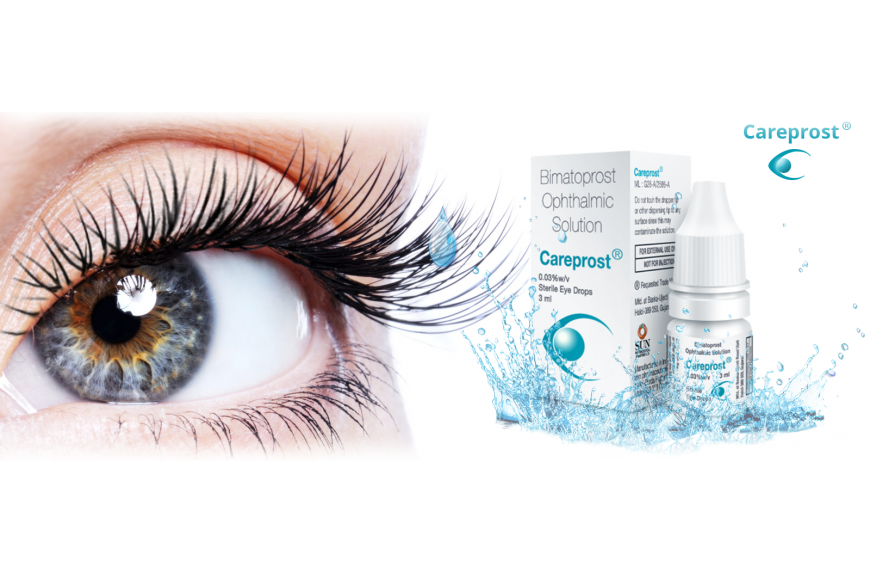 Eyelashes growth with Careprost